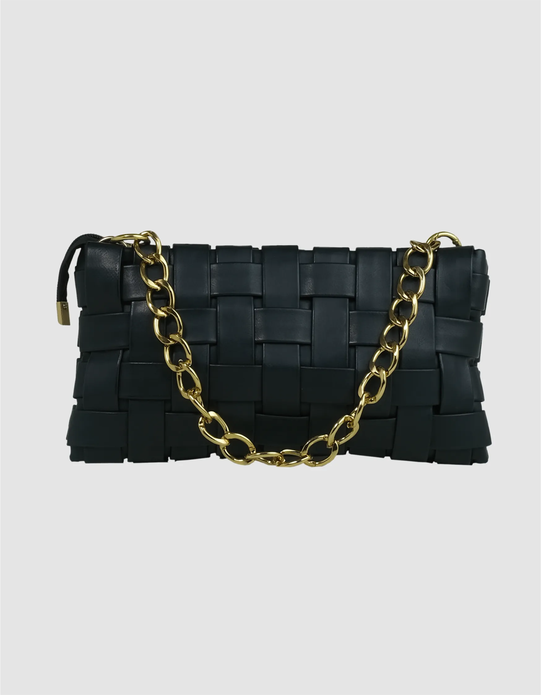 Stylzaa black artisan craft handbag for women with gold accents — designer handbag for office, party, or casual wear.