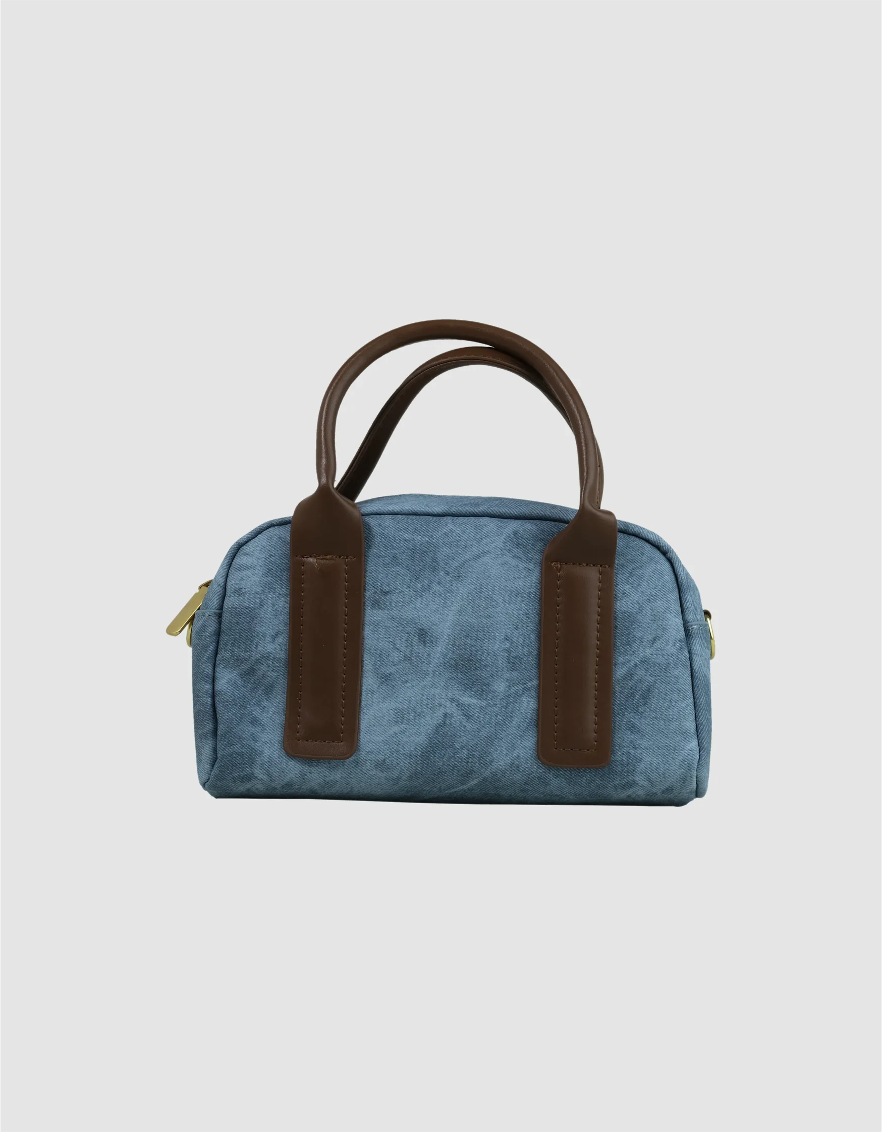Trendy Blue Denim Dream Handbag featuring a classic denim design and durable leather straps, ideal for designer bags.