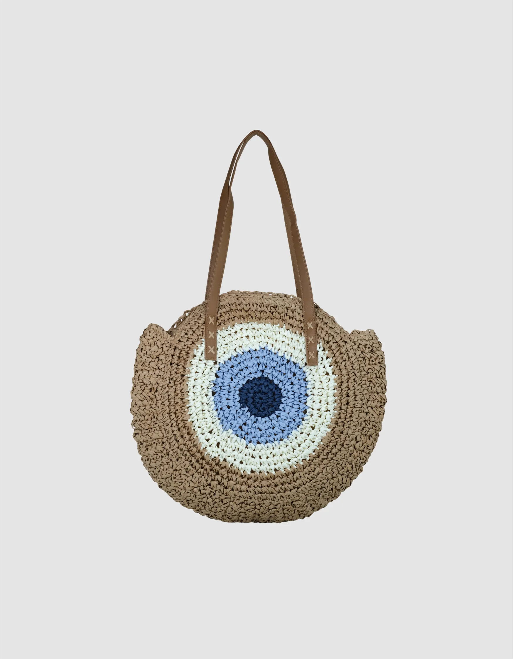 Evil Eye Woven Bag-Stylzaa